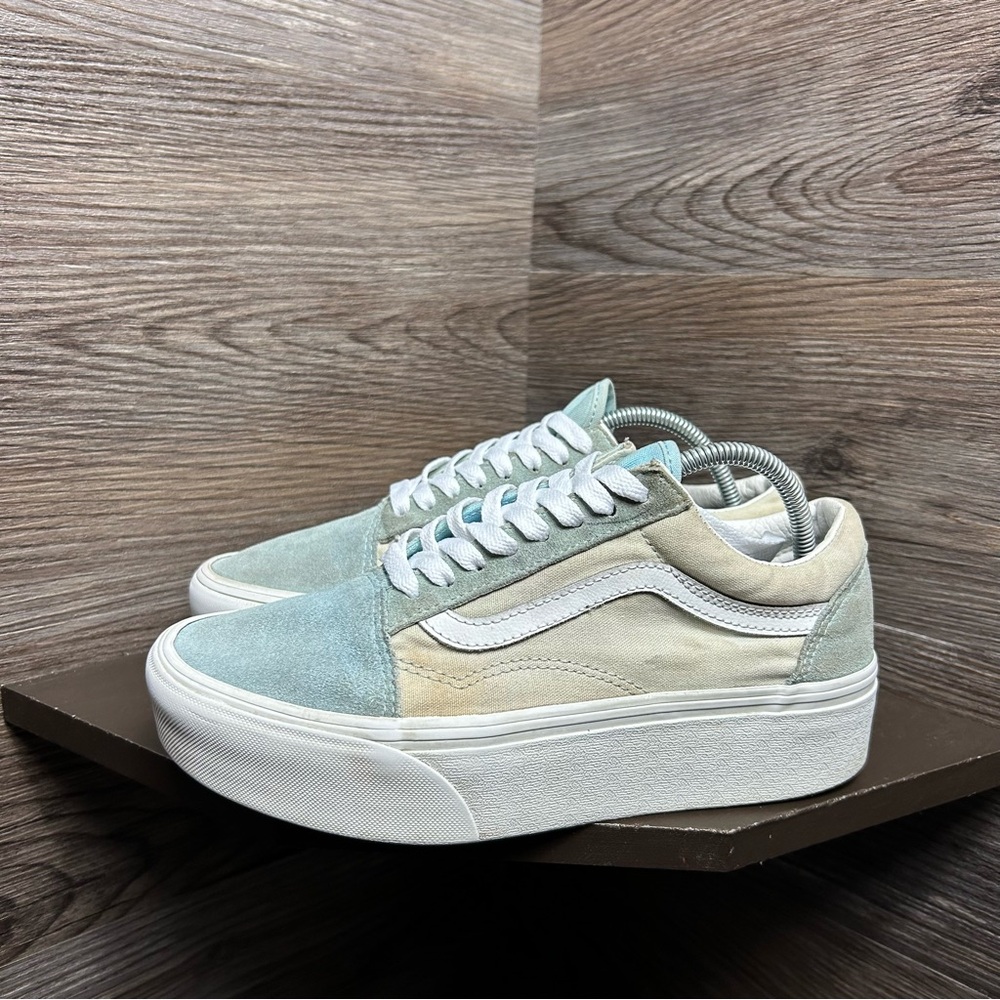 Vans old skool platform blue white - Picture 3 of 7